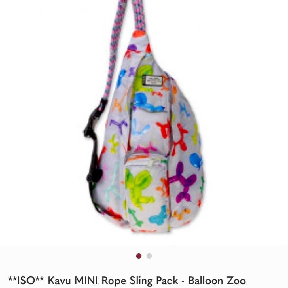 Iso Kavu Balloon animal bag either original size or mini.